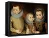 Portrait of Three Tudor Children-F.f.-Framed Stretched Canvas