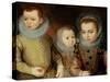 Portrait of Three Tudor Children-F.f.-Stretched Canvas
