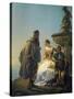 Portrait of Titian and Irene Da Spilimbergo-Eugenio Moretti Larese-Stretched Canvas