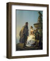 Portrait of Titian and Irene Da Spilimbergo-Eugenio Moretti Larese-Framed Giclee Print