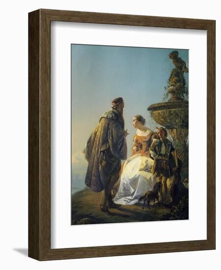 Portrait of Titian and Irene Da Spilimbergo-Eugenio Moretti Larese-Framed Giclee Print