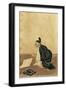 Portrait of Tofu Ono, Famous 9th Century Calligrapher, Kakemono-null-Framed Giclee Print