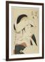 Portrait of Tomimoto Toyohina, 1795-1796-Kitagawa Utamaro-Framed Giclee Print