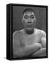 Portrait of Tomojiro Sakata, Former Sumo Wrestling Champion and Candidate for People's Labor Party-null-Framed Stretched Canvas