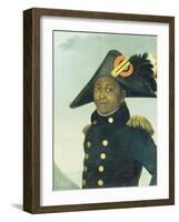 Portrait of Toussaint Louverture. Giradin, 1913-null-Framed Giclee Print