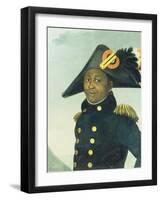 Portrait of Toussaint Louverture. Giradin, 1913-null-Framed Giclee Print