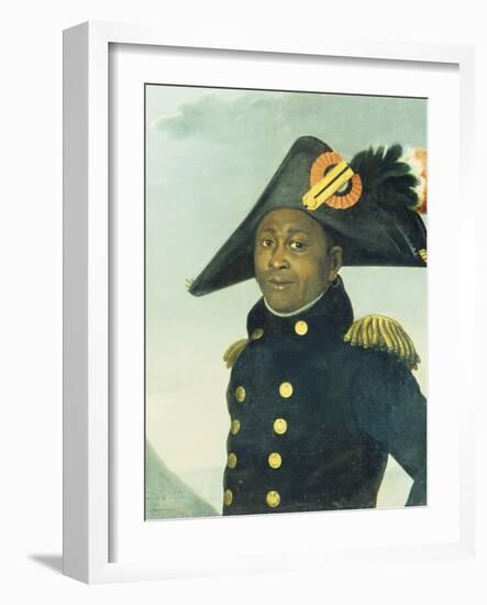 Portrait of Toussaint Louverture. Giradin, 1913-null-Framed Giclee Print