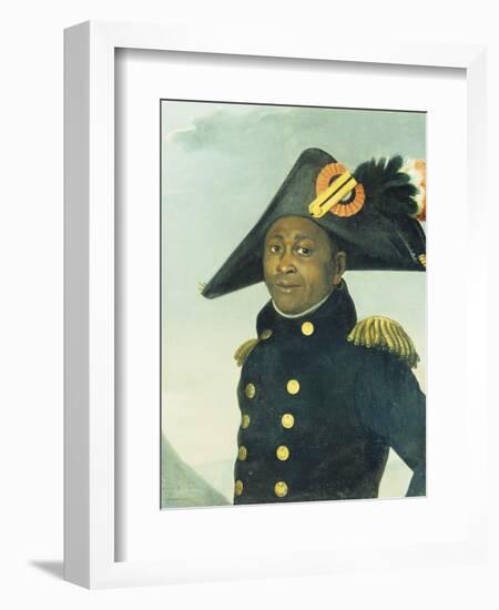 Portrait of Toussaint Louverture. Giradin, 1913-null-Framed Giclee Print