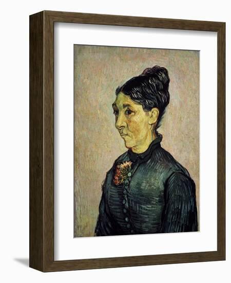 Portrait of Trabuc's Wife-Vincent van Gogh-Framed Art Print