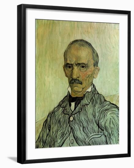 Portrait of Trabuc, the Head Warden at the Hospital Saint-Paul-Vincent van Gogh-Framed Giclee Print