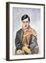 Portrait of Tristan Tzara, 1923-Robert Delaunay-Framed Giclee Print