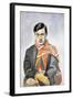 Portrait of Tristan Tzara, 1923-Robert Delaunay-Framed Giclee Print