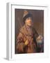 Portrait of Tsar Feodor Alexeyevich, First Half of 19th Century-null-Framed Giclee Print