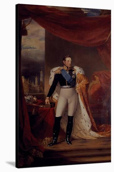 Portrait of Tsar Nicholas I of Russia, 1826-George Dawe-Stretched Canvas