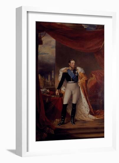 Portrait of Tsar Nicholas I of Russia, 1826-George Dawe-Framed Giclee Print