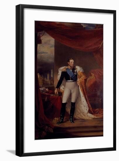 Portrait of Tsar Nicholas I of Russia, 1826-George Dawe-Framed Giclee Print