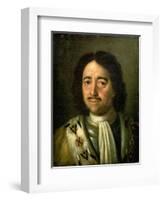 Portrait of Tsar Peter I the Great 1772-Alexei Petrovich Antropov-Framed Giclee Print