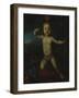 Portrait of Tsarevich Peter Petrovich of Russia (1715-171) as Cupid-Louis Caravaque-Framed Giclee Print