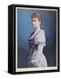 Portrait of Tsarina Alexandra Feodorovna circa 1898-null-Framed Stretched Canvas