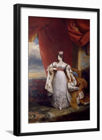 Portrait of Tsarina Alexandra Feodorovna of Russia, 1828-31-George Dawe-Framed Giclee Print