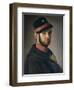 Portrait of Tuscan Volunteer, 1849-Antonio Puccinelli-Framed Giclee Print