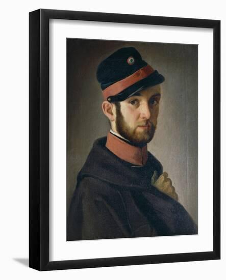 Portrait of Tuscan Volunteer, 1849-Antonio Puccinelli-Framed Giclee Print