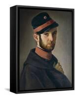 Portrait of Tuscan Volunteer, 1849-Antonio Puccinelli-Framed Stretched Canvas