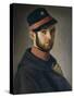Portrait of Tuscan Volunteer, 1849-Antonio Puccinelli-Stretched Canvas