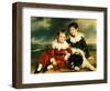 Portrait of Two Boys with their Newfoundland Dog-Ramsay Richard Reinagle-Framed Giclee Print