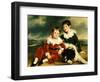 Portrait of Two Boys with their Newfoundland Dog-Ramsay Richard Reinagle-Framed Giclee Print