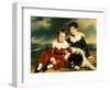 Portrait of Two Boys with their Newfoundland Dog-Ramsay Richard Reinagle-Framed Giclee Print