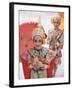 Portrait of Two Dancers in Traditional Thai Classical Dance Costume, Thailand-Gavin Hellier-Framed Photographic Print