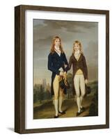 Portrait of Two et on Schoolboys, et on Chapel Beyond-Francis Alleyne-Framed Giclee Print