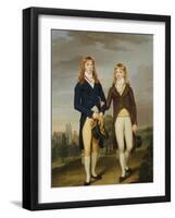 Portrait of Two et on Schoolboys, et on Chapel Beyond-Francis Alleyne-Framed Giclee Print