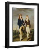 Portrait of Two et on Schoolboys, et on Chapel Beyond-Francis Alleyne-Framed Giclee Print