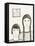 Portrait of Two Girls, Black and White Drawing-Marie Bertrand-Framed Stretched Canvas