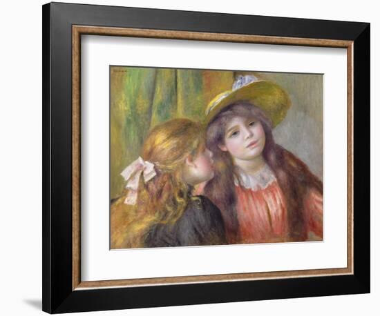 Portrait of Two Girls, C.1890-92-Pierre-Auguste Renoir-Framed Giclee Print