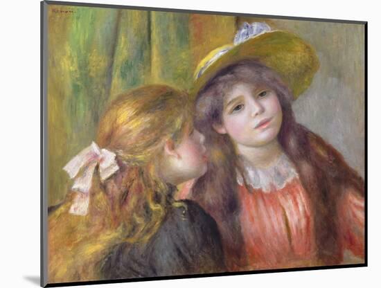 Portrait of Two Girls, C.1890-92-Pierre-Auguste Renoir-Mounted Giclee Print