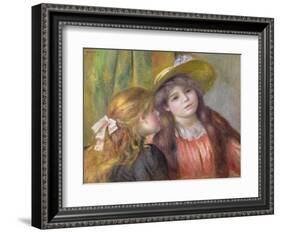 Portrait of Two Girls, C.1890-92-Pierre-Auguste Renoir-Framed Giclee Print