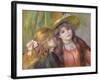 Portrait of Two Girls, C.1890-92-Pierre-Auguste Renoir-Framed Giclee Print