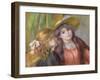 Portrait of Two Girls, C.1890-92-Pierre-Auguste Renoir-Framed Giclee Print