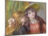 Portrait of Two Girls, C.1890-92-Pierre-Auguste Renoir-Mounted Giclee Print