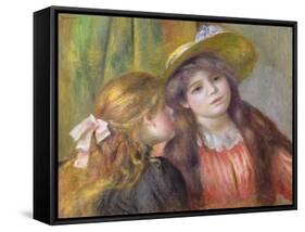 Portrait of Two Girls, C.1890-92-Pierre-Auguste Renoir-Framed Stretched Canvas