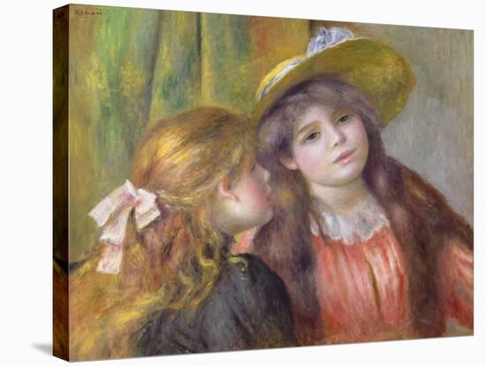 Portrait of Two Girls, C.1890-92-Pierre-Auguste Renoir-Stretched Canvas