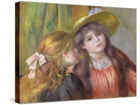 Portrait of Two Girls, C.1890-92-Pierre-Auguste Renoir-Stretched Canvas
