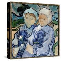 Portrait of Two Girls Painting by Vincent Van Gogh (1853-1890) 1890 Sun. 0,51X0,51 M Paris, Musee D-Vincent van Gogh-Stretched Canvas