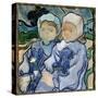 Portrait of Two Girls Painting by Vincent Van Gogh (1853-1890) 1890 Sun. 0,51X0,51 M Paris, Musee D-Vincent van Gogh-Stretched Canvas