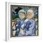 Portrait of Two Girls Painting by Vincent Van Gogh (1853-1890) 1890 Sun. 0,51X0,51 M Paris, Musee D-Vincent van Gogh-Framed Giclee Print