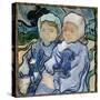 Portrait of Two Girls Painting by Vincent Van Gogh (1853-1890) 1890 Sun. 0,51X0,51 M Paris, Musee D-Vincent van Gogh-Stretched Canvas