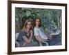 Portrait of two girls, seated indoors, with grapevine, 1993-John Stanton Ward-Framed Giclee Print